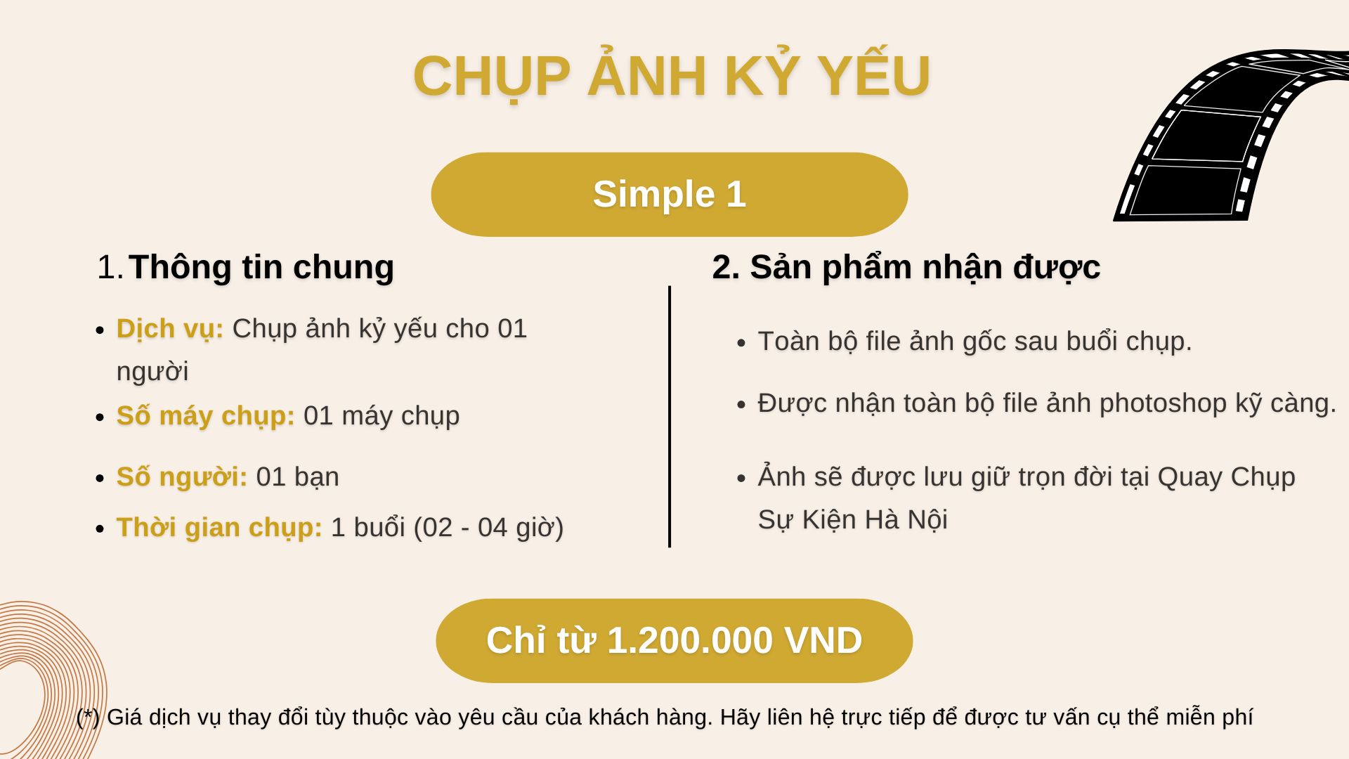 Bảng Giá Chụp ảnh kỷ yếu